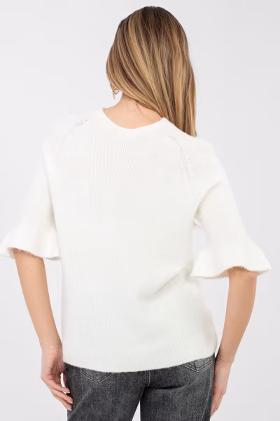 Sweter Damski Model MI-SW-1901.66 Ecru - Italy Moda — zdjęcie 3