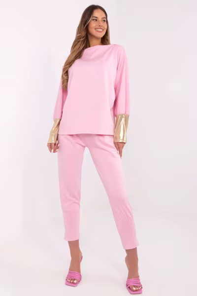 Spodnie Komplet Model DHJ-KMPL-9311.97 Light Pink - Italy Moda — zdjęcie 1