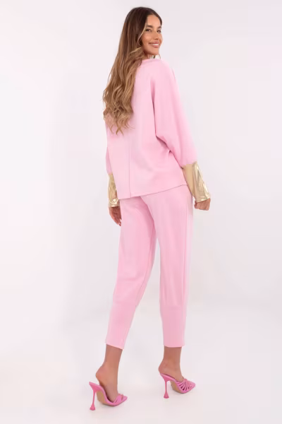 Spodnie Komplet Model DHJ-KMPL-9311.97 Light Pink - Italy Moda — zdjęcie 3
