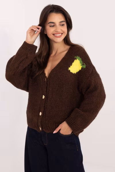 Sweter Damski Model MI-SW-2108.92 Brown - Italy Moda — zdjęcie 1