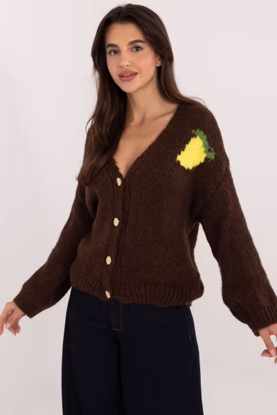 Sweter Damski Model MI-SW-2108.92 Brown - Italy Moda — zdjęcie 2