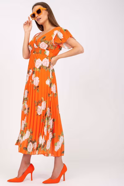 Sukienka Model DHJ-SK-15722.67P Orange - Italy Moda — zdjęcie 2