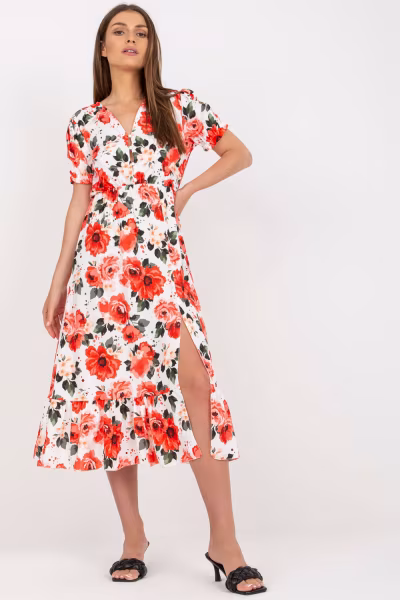 Sukienka Model DHJ-SK-7006-5.77 White/Red - Italy Moda — zdjęcie 1