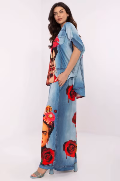 Spodnie Damskie Model DHJ-SP-19183-5.78 Blue - Italy Moda — zdjęcie 1
