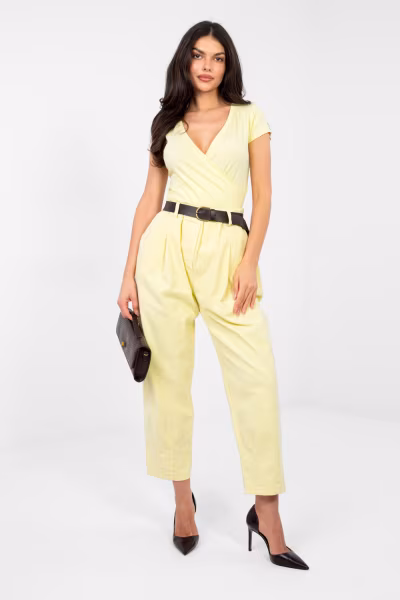 Spodnie Damskie Model MI-SP-2690.00 Light Yellow - Italy Moda — zdjęcie 1