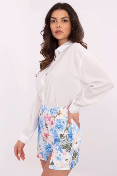 Spodnie Spódnicospodenki Model DHJ-SD-A8933.12 White/Blue - Italy Moda — zdjęcie 2