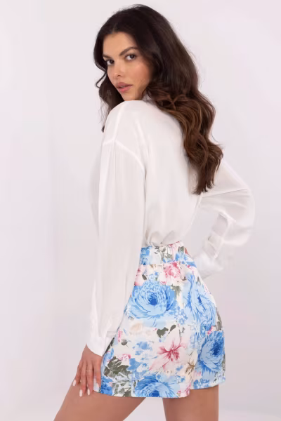 Spodnie Spódnicospodenki Model DHJ-SD-A8933.12 White/Blue - Italy Moda — zdjęcie 3