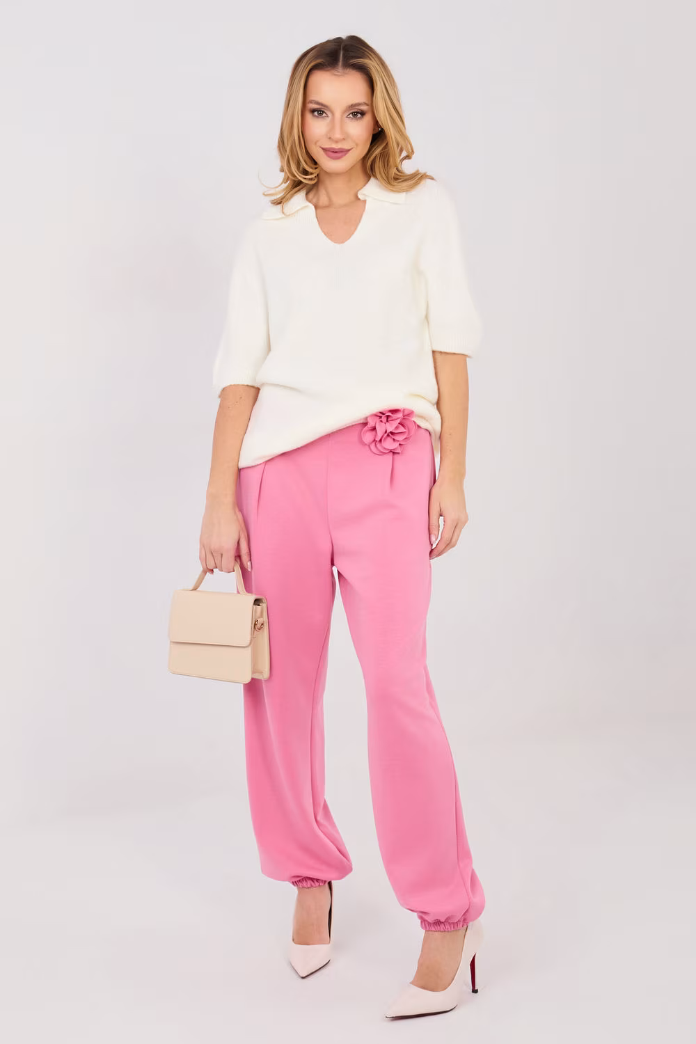 Spodnie Dresowe Model IT-SP-22197.64 Pink - Italy Moda
