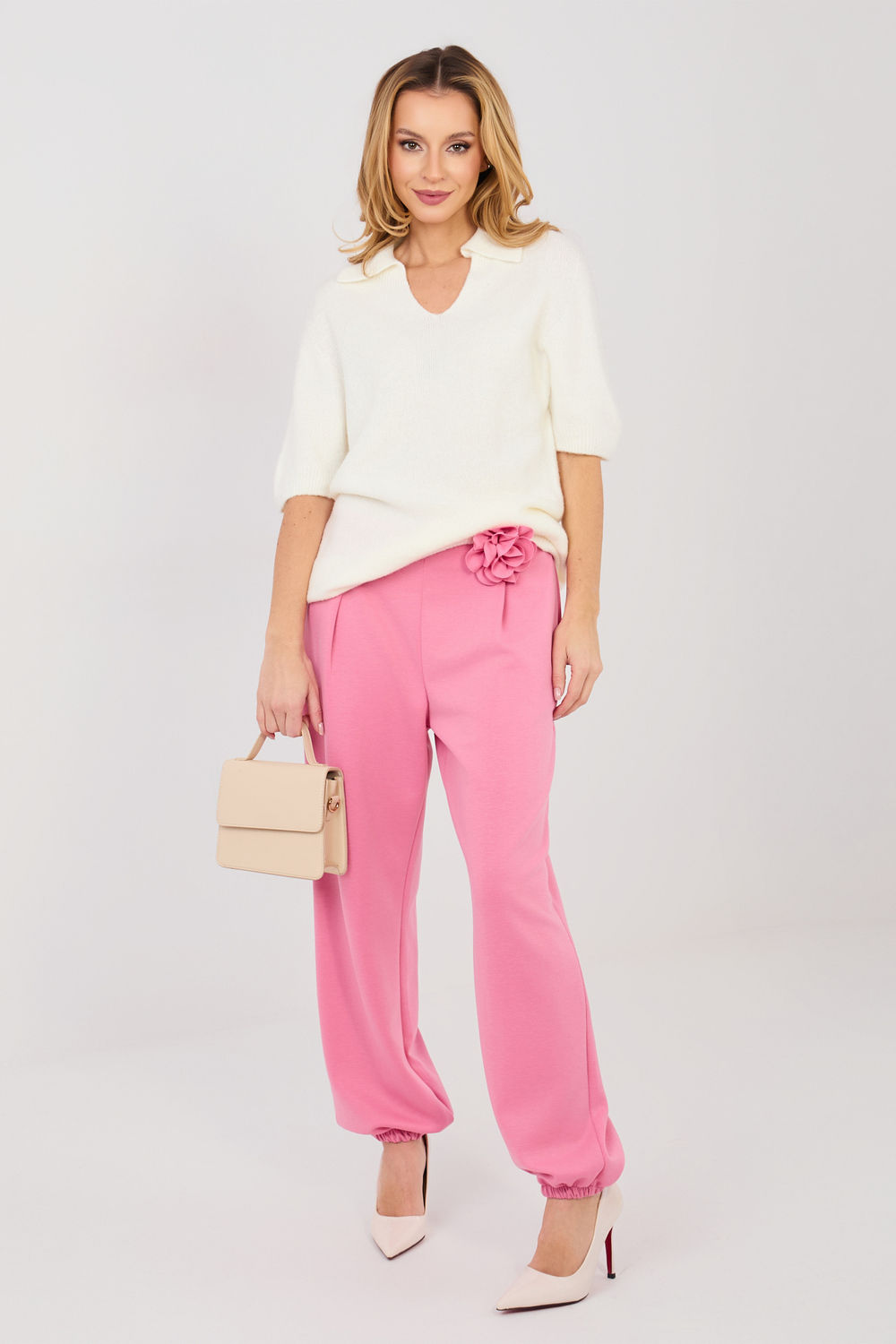 Spodnie Dresowe Model IT-SP-22197.64 Pink - Italy Moda