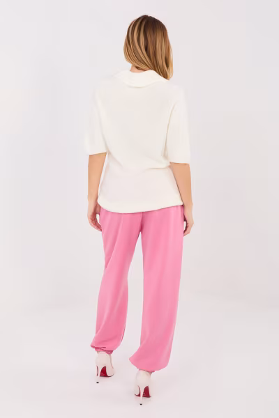 Spodnie Dresowe Model IT-SP-22197.64 Pink - Italy Moda — zdjęcie 3