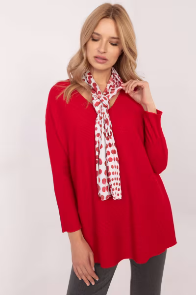 Sweter Damski Model DHJ-BZ-19226.91Red - Italy Moda — zdjęcie 1