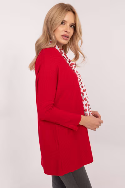 Sweter Damski Model DHJ-BZ-19226.91Red - Italy Moda — zdjęcie 2