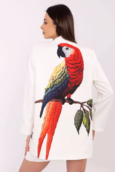 Marynarka Model DHJ-MA-18525-33.18 Ecru - Italy Moda — zdjęcie 3