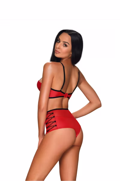 Komplet Model Leatheria 2cz Red - Obsessive — zdjęcie 2