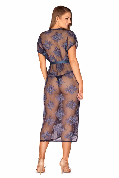 Peniuar Model Flowlace Blue - Obsessive — zdjęcie 2