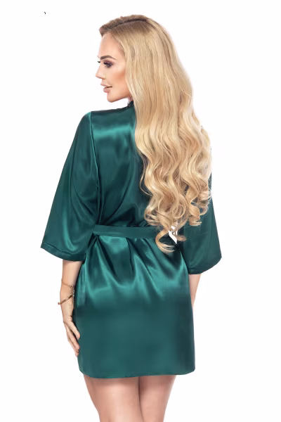 Szlafrok Damski Model Aria Dark Green - Irall — zdjęcie 2