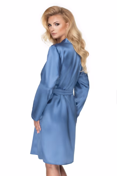Szlafrok Damski Model Sapphire II Azure - Irall — zdjęcie 2