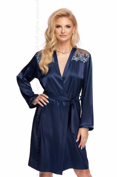 Szlafrok Model Elodie Navy - Irall — zdjęcie 1