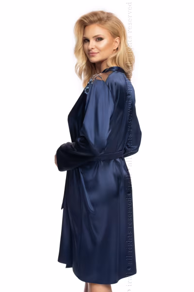 Szlafrok Model Elodie Navy - Irall — zdjęcie 2