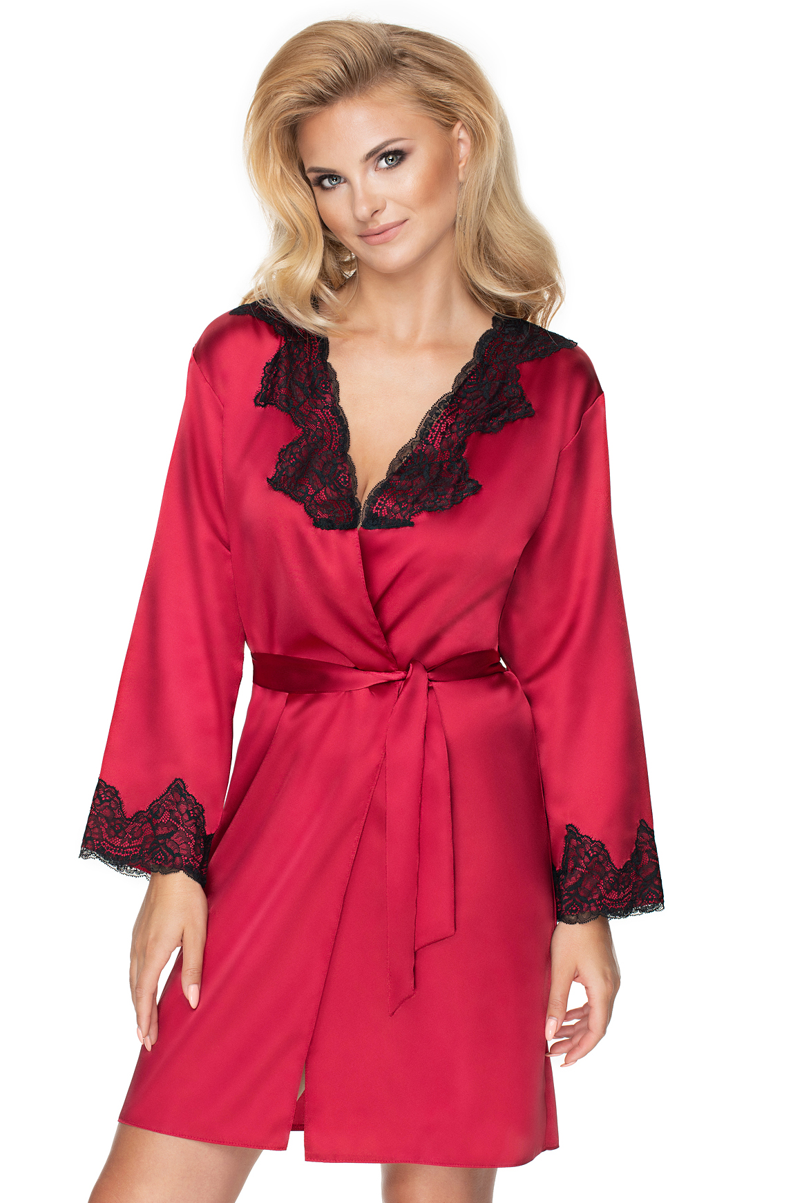 Szlafrok Damski  Model Juniper Burgund - Irall