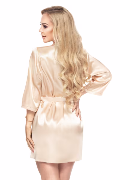 Szlafrok Damski Model Aria Szampan - Irall — zdjęcie 2