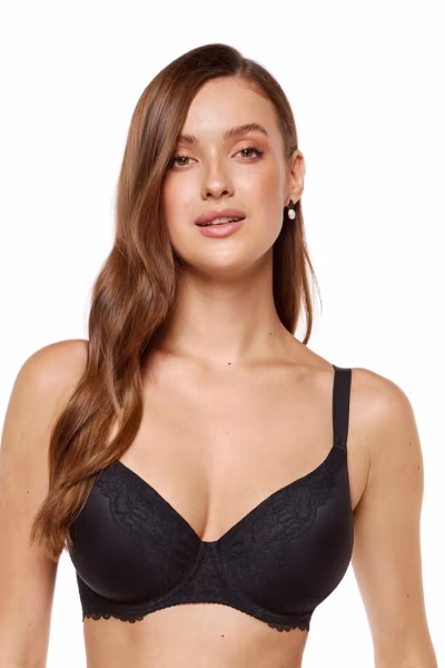Biustonosz push up Biustonosz Usztywniany Model Kiara B5 Black - Gorteks — zdjęcie 1