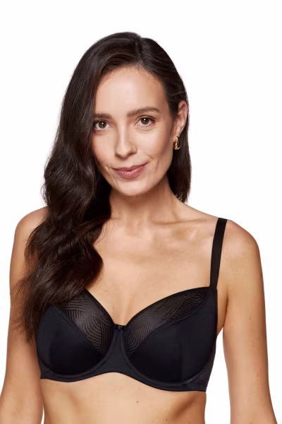 Biustonosz Soft Model Laurel B2 Black - Gorteks — zdjęcie 1