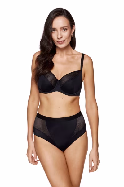 Biustonosz Soft Model Laurel B2 Black - Gorteks — zdjęcie 2