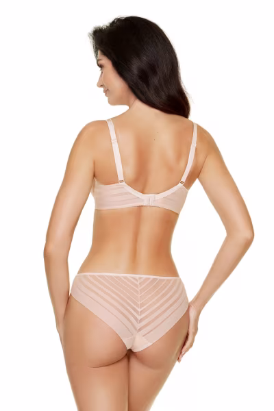Biustonosz push up Biustonosz Usztywniany Model Luna B4 Beige - Gorteks — zdjęcie 2