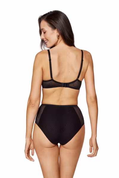 Biustonosz push up Biustonosz Usztywniany Model Cate B4 Black - Gorteks — zdjęcie 3