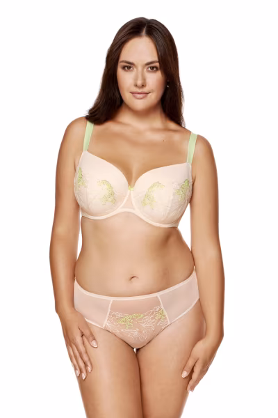 Biustonosz push up Biustonosz Usztywniany Model Soleil B4 Beige - Gorteks — zdjęcie 2