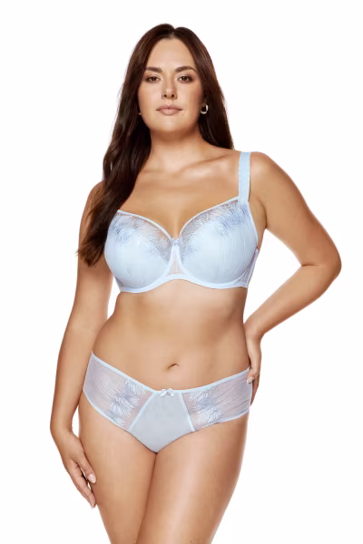 Biustonosz Soft Biustonosz Semi-Soft Model Mable B3 Błękit - Gorteks — zdjęcie 2