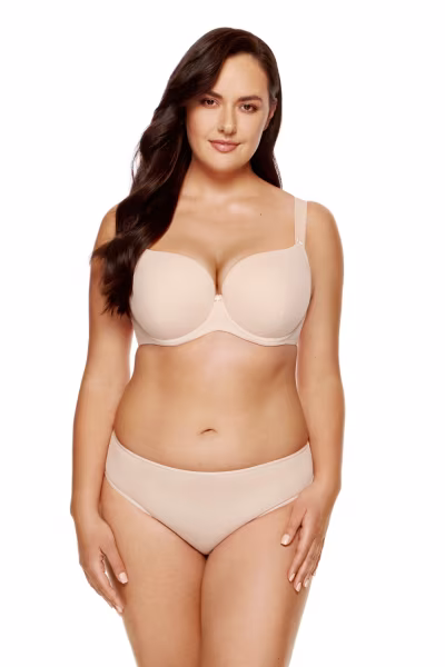 Biustonosz push up Biustonosz Usztywniany Model Anna B4 Beige - Gorteks — zdjęcie 2