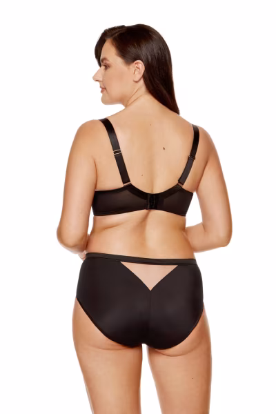 Biustonosz Soft Biustonosz Semi-Soft Model Kala B3 Black/Beige - Gorteks — zdjęcie 3
