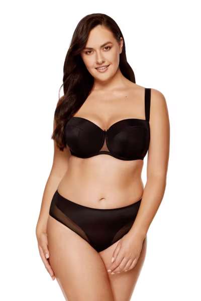 Biustonosz push up Biustonosz Usztywniany Model Zara B4 Black - Gorteks — zdjęcie 1