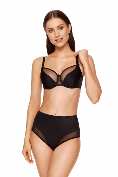 Biustonosz Soft Model Zara B2-V2 Black - Gorteks — zdjęcie 2