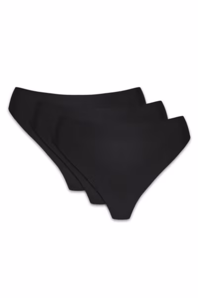 Komplet Stringi Model Blanca 3pack S Black - Gorteks — zdjęcie 1