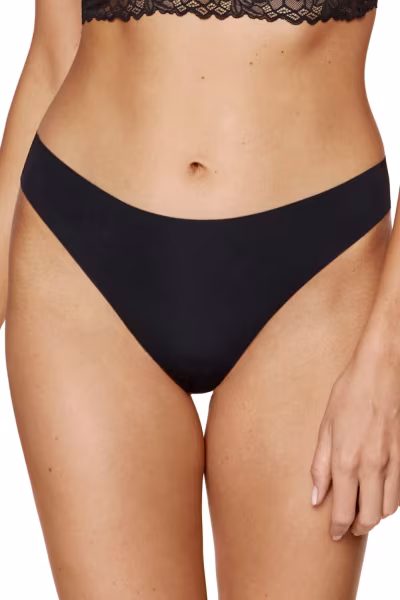 Komplet Stringi Model Blanca 3pack S Black - Gorteks — zdjęcie 2