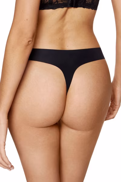 Komplet Stringi Model Blanca 3pack S Black - Gorteks — zdjęcie 3