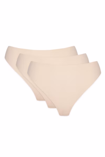 Komplet Stringi Model Blanca 3pack S Beige - Gorteks — zdjęcie 1