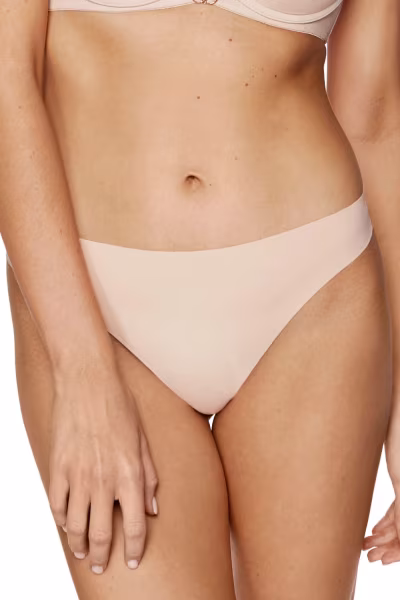 Komplet Stringi Model Blanca 3pack S Beige - Gorteks — zdjęcie 2