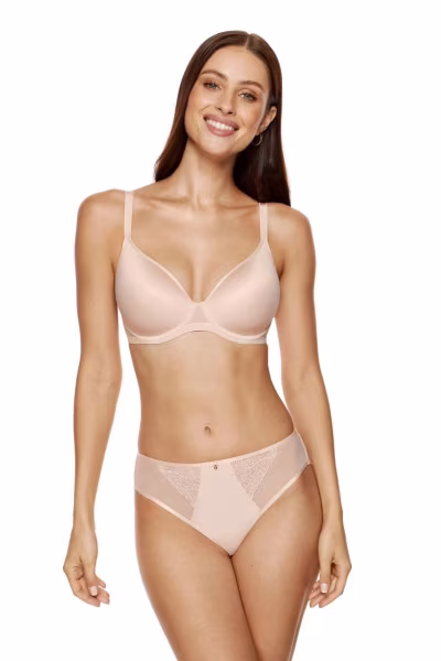 Biustonosz push up Biustonosz Usztywniany Model Madlene B5 Beige - Gorteks — zdjęcie 1