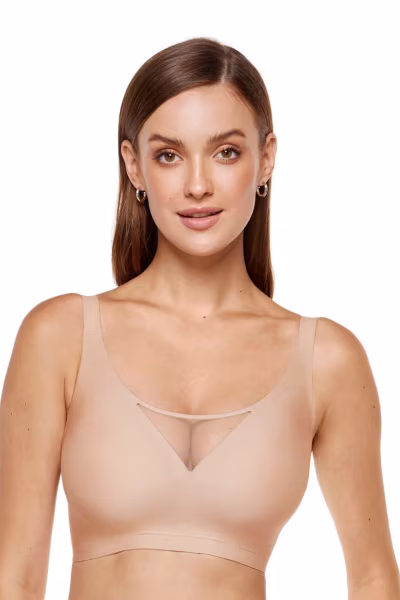 Biustonosz Soft Model Misty B2 Beige - Gorteks — zdjęcie 1