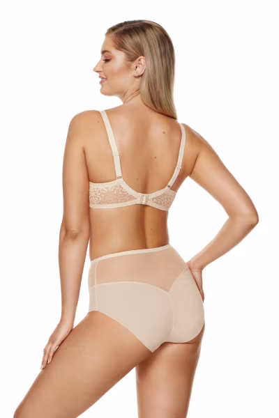 Figi wysokie Model Gabi FW Beige - Gorteks — zdjęcie 3