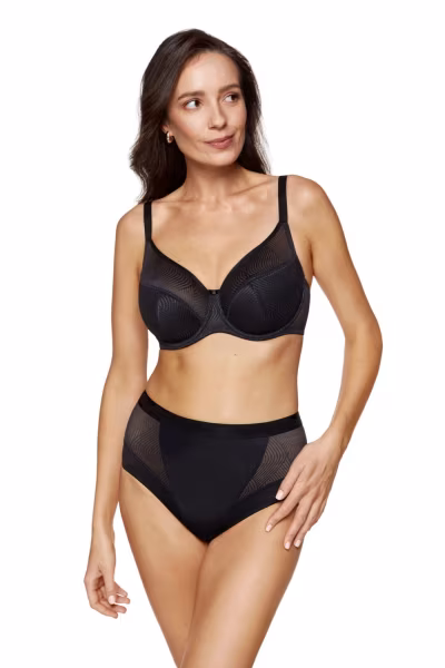 Biustonosz Soft Biustonosz Semi-Soft Model Laurel B3 Black - Gorteks — zdjęcie 2