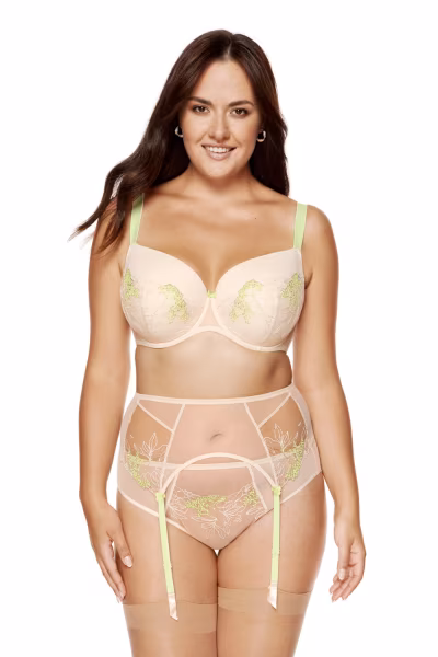Gorsety, body, pasy Pas do pończoch Model Soleil PPW Beige - Gorteks — zdjęcie 2