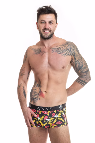 Bokserki Model Banana Black/Yellow - Anais — zdjęcie 1
