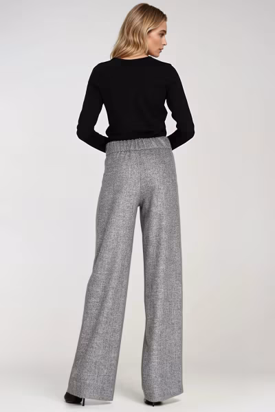 Bluzka polo ze stójką B195 Black - Nife — zdjęcie 3