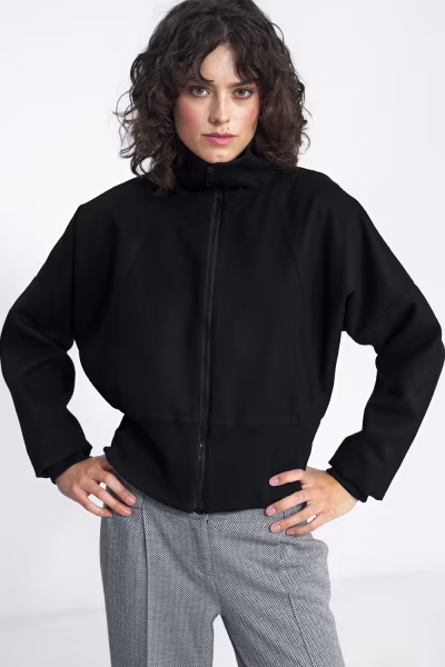 Czarna kurtka KU02 Black - Nife — zdjęcie 1