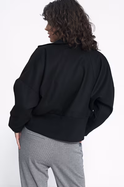 Czarna kurtka KU02 Black - Nife — zdjęcie 3